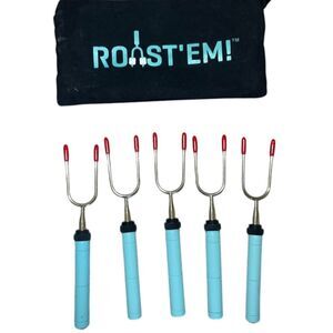 BBQ Dragon Marshmallow Roasting Sticks Set with Case - Pack of 5